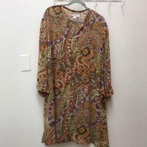 Paisleys blouse/ Tunic 3X